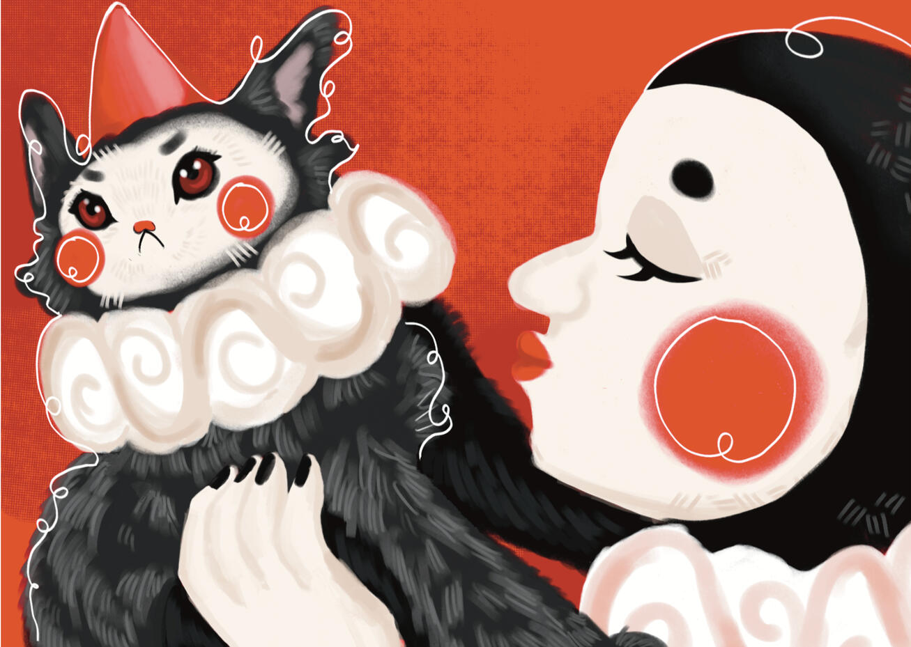 Kitten Around - Birthday Card Illustration